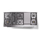 ILVE 60-inch Professional Plus II Dual Fuel Range with 9 Burners, Griddle, and Solid Door Oven in Glossy Black  (UP60FQMPBK)