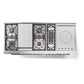 ILVE Professional Plus II 60-Inch Dual Fuel Range with 7 Burners, Griddle, & French Top with Solid Door Oven in RAL (UP60FSQMPRA)