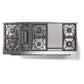 ILVE 60-inch Professional Plus II Dual Fuel Range with 9 Burners, Griddle, and Triple Glass Door Oven in RAL (UP60FWMPRA)