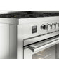 ILVE 60-inch Professional Plus II Dual Fuel Range with 9 Burners, Griddle, and Triple Glass Door Oven in Stainless Steel (UP60FWMPSS)