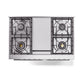 ILVE 40-inch Professional Plus II Dual Fuel Range with Solid Door Oven in Matte Graphite (UPD40FQMPMG)