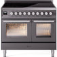 ILVE Professional Plus II 40-Inch Induction Range in Matte Graphite (UPDI406WMPMG)