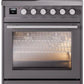 ILVE Professional Plus II 30-Inch Induction Range in Matte Graphite (UPI304WMPMG)