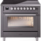 ILVE Professional Plus II 36-Inch Induction Range in Matte Graphite (UPI366WMPMG)