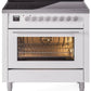 ILVE Professional Plus II 36-Inch Induction Range in White (UPI366WMPWH)