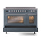 ILVE Professional Plus II 48-Inch Induction Range in Blue Grey (UPI486WMPBG)