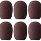 AKG 6500H00450 / W82 (10 Pack) Windscreens for LC82 MD MicroLite Microphones - Cocoa