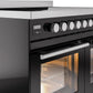 ILVE Professional Plus II 40-Inch Induction Range in Glossy Black (UPDI406WMPBK)
