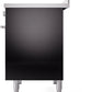 ILVE Professional Plus II 40-Inch Induction Range in Glossy Black (UPDI406WMPBK)