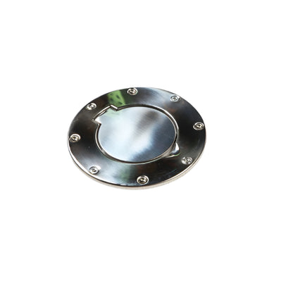 Rugged Ridge 97-06 Jeep Wrangler TJ Stainless Steel Non-Locking Gas Cap Door
