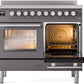 ILVE Professional Plus II 40-Inch Induction Range in Matte Graphite (UPDI406WMPMG)