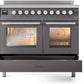 ILVE Professional Plus II 40-Inch Induction Range in Matte Graphite (UPDI406WMPMG)