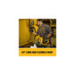 DEWALT 20V MAX Grease Gun Kit, Cordless, 42 Long Hose, 10,000 PSI, Variable Speed Triggers, Battery and Charger Included (DCGG571M1)
