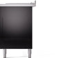 ILVE Professional Plus II 60-Inch Dual Fuel Range with 7 Burners, Griddle, & French Top with Triple Glass Door Oven in Glossy Black (UP60FSWMPBK)