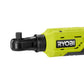 18-Volt ONE+ Cordless 3/8 in. 4-Position Ratchet (Tool Only)