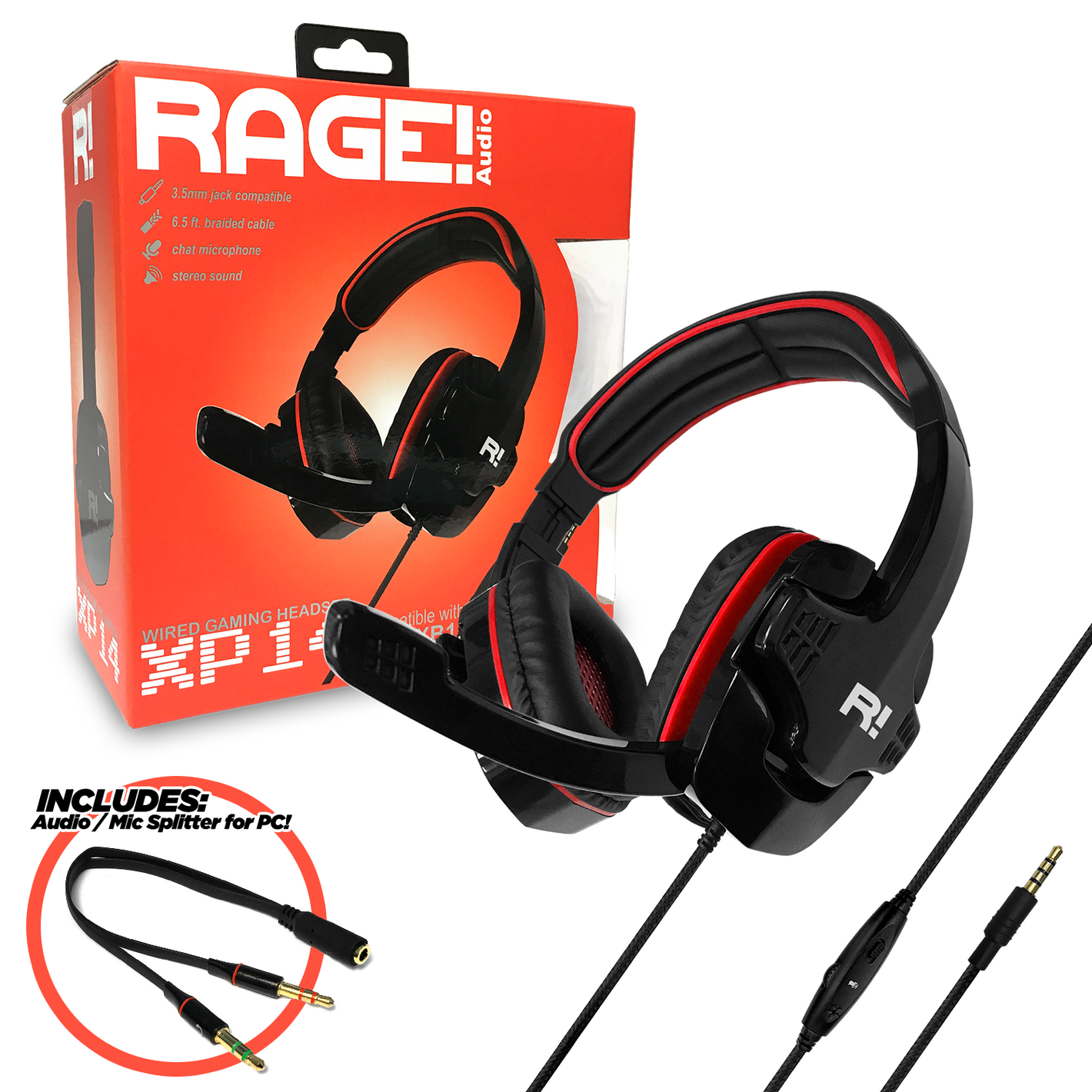 RAGE! XP14 Stereo Gaming Headset (Xbox One, PS4, Switch)