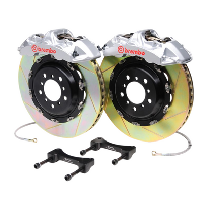 Brembo Front GT Brake 6Pot Caliper Black 380x32 Slot Rotor Porsche 911 993 95-98