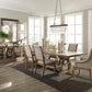 Brockway Cove Barley Brown Trestle Dining Table