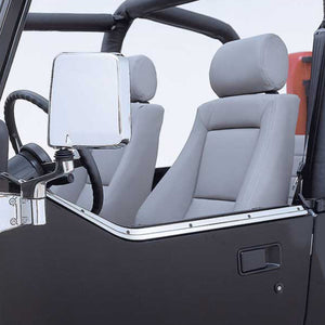 Rugged Ridge 87-95 Jeep Wrangler YJ Stainless Steel Half Door Retaining Channel