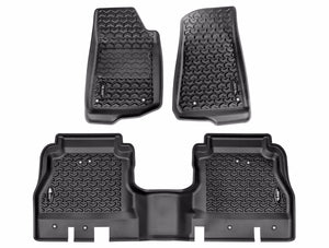 Rugged Ridge Floor Liner Kit Black F/R 20-21 Jeep Gladiator (JT)