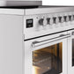 ILVE Professional Plus II 40-Inch Induction Range in White (UPDI406WMPWH)