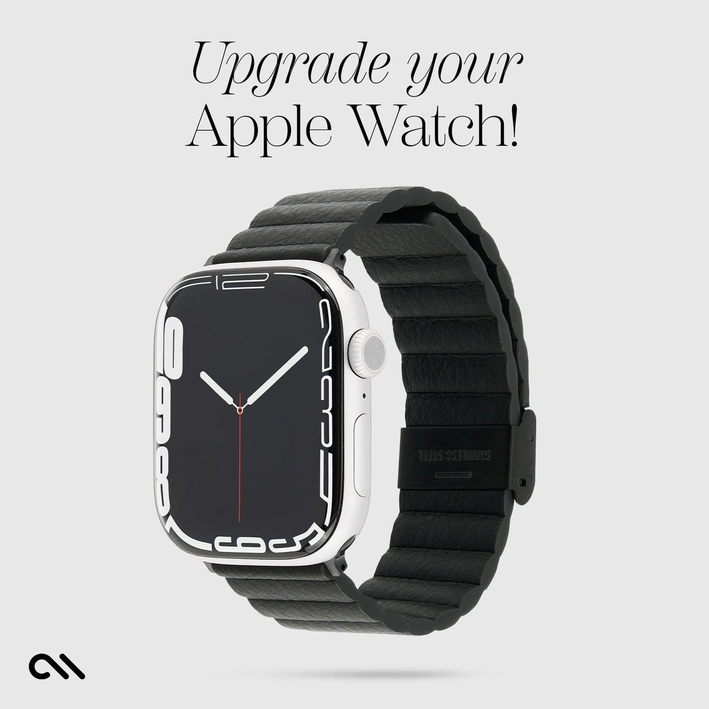 Signature Ridge Band (Black) - Apple Watch 42-49mm