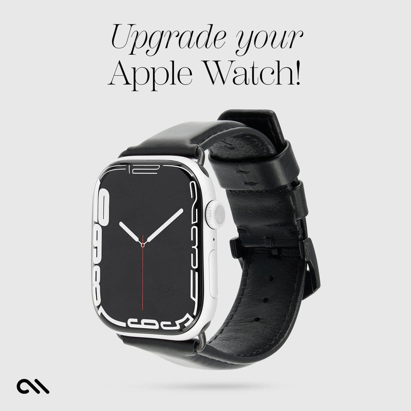 Signature Leather Band (Black) - Apple Watch 42-49mm