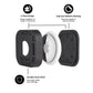 Pelican Protector AirTag Sticker Mount 4 Pack (Black) - AirTag Case