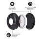 Tough AirTag Sticker Mount 4 Pack (Black)
