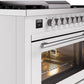 ILVE Professional Plus II 36-Inch Freestanding Dual Fuel Range with 6 Sealed Burner in White (UP36FWMPWH)