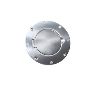 Rugged Ridge Non-Locking Gas Cap Door Polished Alum 97-06 Wrang