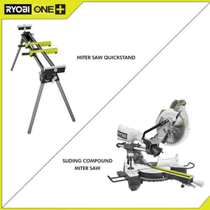 15 Amp 10 in. Sliding Compound Miter Saw and Universal Miter Saw QUICKSTAND