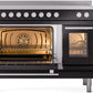 ILVE Professional Plus II 48-Inch Induction Range in Glossy Black (UPI486WMPBK)