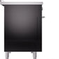 ILVE Professional Plus II 48-Inch Induction Range in Glossy Black (UPI486WMPBK)