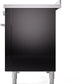 ILVE Professional Plus II 48-Inch Induction Range in Glossy Black (UPI486WMPBK)