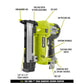 18-Volt ONE+ 16-Gauge Cordless AirStrike Straight Nailer, 18-Gauge Narrow Crown Stapler with 2.0 Ah Battery and Charger