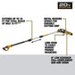 DEWALT 20V MAX 8in. Cordless Battery Powered Pole Saw Kit with (1) 4Ah Battery, Charger & Sheath