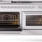 ILVE Professional Plus II 60-Inch Dual Fuel Range with 7 Burners, Griddle, & French Top with Triple Glass Door Oven in White (UP60FSWMPWH)