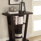 Evanna Cappuccino 2-Shelf Console Table