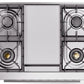 ILVE Professional Plus II 36-Inch Freestanding Dual Fuel Range with 6 Sealed Burner in Stainless Steel (UP36FWMPSS)