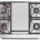 ILVE 36-Inch Professional Plus II Freestanding Dual Fuel Range with 6 Sealed Burner in Black (UP36FWMPBK)