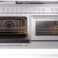 ILVE Professional Plus II 60-Inch Dual Fuel Range with 7 Burners, Griddle, & French Top with Triple Glass Door Oven (UP60FSWMPSS)