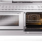 ILVE Professional Plus II 60-Inch Dual Fuel Range with 7 Burners, Griddle, & French Top with Triple Glass Door Oven (UP60FSWMPSS)