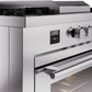 ILVE Professional Plus II 60-Inch Dual Fuel Range with 7 Burners, Griddle, & French Top with Triple Glass Door Oven (UP60FSWMPSS)