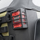 Rugged Ridge Rear Corner Kit Body Armor 4-Door 07-18 Jeep Wrangler JKU