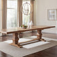 Florence Rustic Smoke Double Pedestal Dining Table