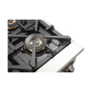 FORNO Capriasca 36" 5.36 cu. ft. Dual Fuel Range with 6 Italian Burners in Black, FFSGS6187-36BLK