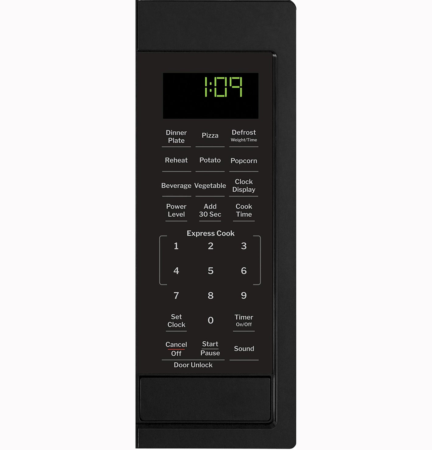Ge Appliances GCST09N1WBB Ge® 0.9 Cu. Ft. Capacity Countertop Microwave Oven