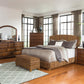 Laughton Eastern King Hand-Woven Banana Leaf Bed Amber