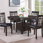 Lavon Espresso/Black 5-Piece Dining Set